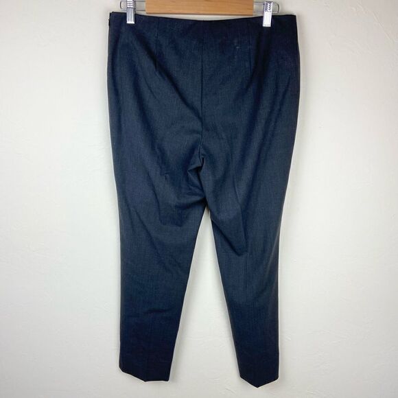 Lafayette 148 Wool-Blend Straight Leg Stretch Pant - Dark Gray - Picture 5 of 7